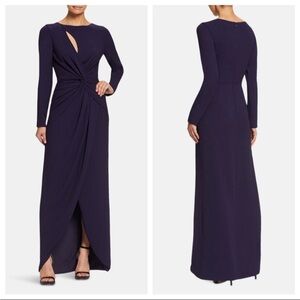 NWT Dress The Population Naomi Knotted Stretch Gown Evening Prom Dress Size XS